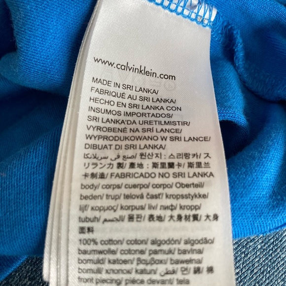 Calvin  Klein Men’s half zip blue  pullover large - Picture 4 of 6